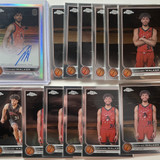 2022 23 Topps OTE Chrome Johned Walker Refractor Auto + Base Set (x12)