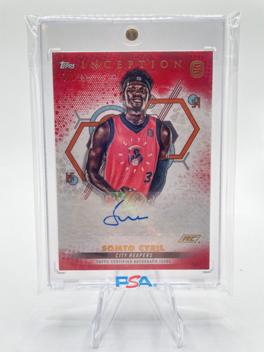 2022 23 Topps OTE Inception Somto Cyril Red Rookie Auto 75.1