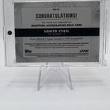 2022 23 Topps Overtime Elite OTE Inception Somto Cyril Rookie Patch Auto 149 (2)