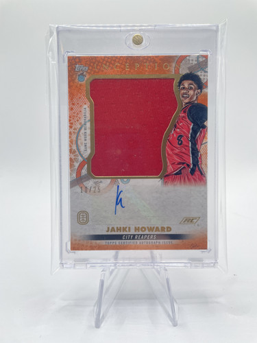 2022 23 Topps OTE Inception Jahki Howard Orange Jumbo Rookie Patch Auto 25 (1).1