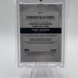 2022 23 Topps OTE Inception Jahki Howard Orange Jumbo Rookie Patch Auto 25 (2)