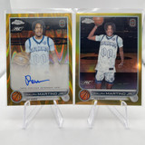 2022 23 Topps OTE Chrome Ralph Martino Gold Refractor Rookie Auto 50 + Gold 50 (1)