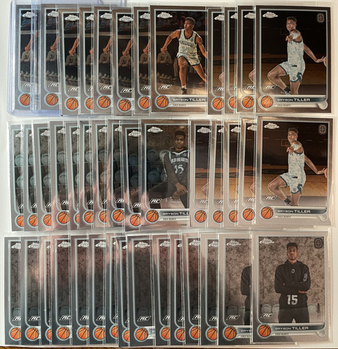 2022 23 Topps Overtime Elite OTE Chrome Bryson Tiller Rookie Base Set (x42).1