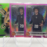 2022 23 Topps OTE Chrome Alexandre Sarr Pink Refractor 150 + Finest Green 99 (1)