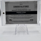2022 23 Topps Overtime Elite OTE Inception Somto Cyril Rookie Patch Auto 149 (4)