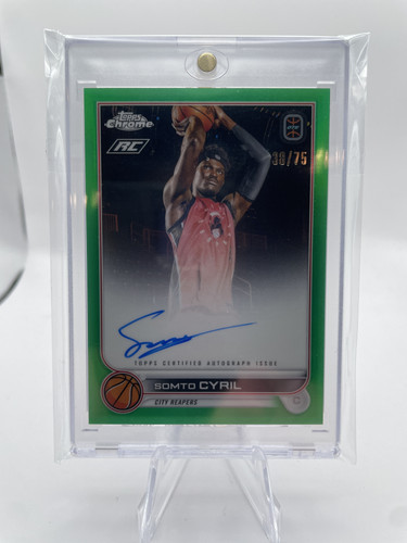 2022 23 Topps OTE Chrome Somto Cyril Green Refractor Rookie Auto 75 (1).1