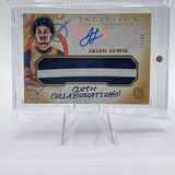 2022 23 Topps OTE Inception Jalen Lewis Cloth Collaborations Gold Patch Auto 50 (1)
