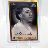 2021 22 Leaf Memories Jahvon Quinerly Gold Foil Rookie Auto 5 (1)