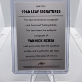 2021 22 Leaf Memories Yannick Nzosa Green Foil Rookie Auto 99 (2)