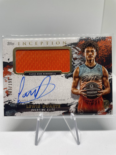 2021 22 Topps OTE Inception Lewis Duarte Rookie Patch Auto 199 (1)