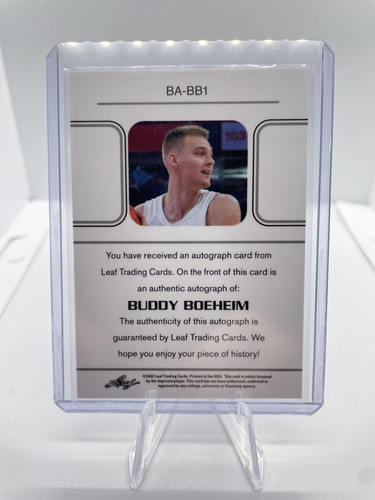 2021 22 Leaf Memories Buddy Boheim Bronze Rookie Auto (2).1