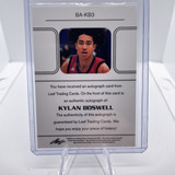 2021 22 Leaf Memories Kylan Boswell Bronze Rookie Auto (2)