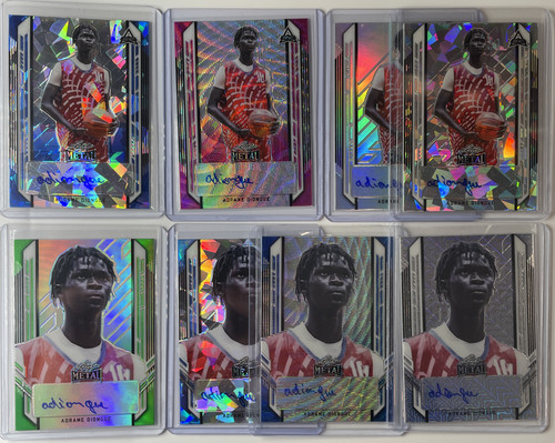 2021 22 Leaf Metal Adrame Diongue Refractor Auto Set 10 20 25 Set (x7) (1).1