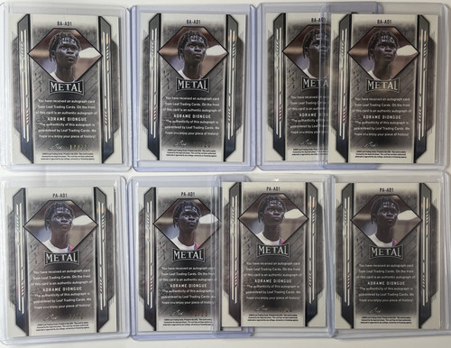 2021 22 Leaf Metal Adrame Diongue Refractor Auto Set 10 20 25 Set (x7) (2).1