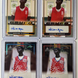 2021 22 Leaf Pro Set Adrame Diongue Gold Rookie Auto 5 + Memories Aqua 99 (x4) (1)