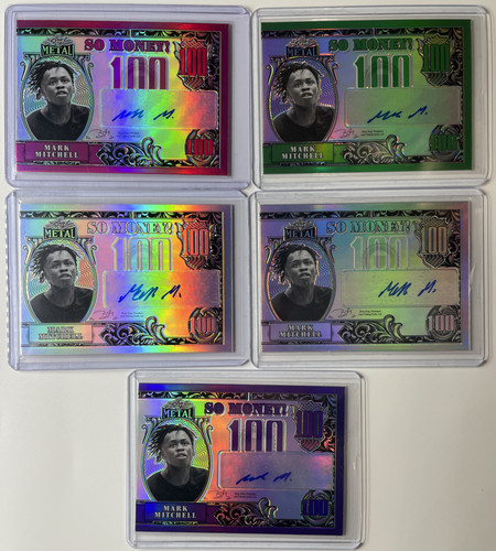 2021 22 Leaf Metal Mark Mitchell So Money Rookie Auto Set (x5) 10 25 30 (1).1