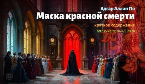 Читать краткий пересказ книги Эдгара Аллана По «Маска красной смерти». Маска красной смерти, Аллан П.jpg