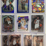2021 22 Panini Prizm Cameron Thomas RWB + Optic Blue Shock SP Rookie Set (x10) (1)