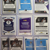 2021 22 Panini Prizm Cameron Thomas RWB + Optic Blue Shock SP Rookie Set (x10) (2)