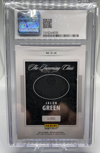 2021 22 Panini Instant The Incoming Class Jalen Green Rookie 11891 CSG 9 MINT (2).1