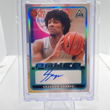 2021 22 Leaf Pro Set Power Shaedon Sharpe Aqua Rookie Auto 99 (1)