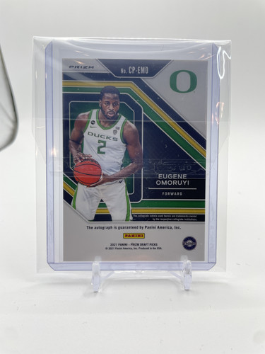 2021 22 Panini Prizm Draft Picks Eugene Omoruyi Orange Ice Prizm SP Auto (2).1