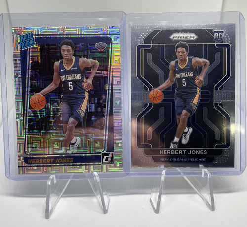 2021 22 Panini Prizm Herbert Jones Orange 49 + RWB + Red 149 Rookie Set (x8) (1).1