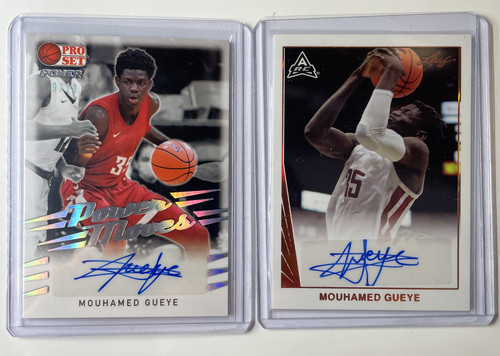 2021 22 Leaf Pro Set Mouhamed Gueye Platinum Rookie Auto 10 + Memories Bronze (1)