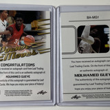 2021 22 Leaf Pro Set Mouhamed Gueye Platinum Rookie Auto 10 + Memories Bronze (2)