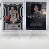 2021 22 Panini Prizm Joe Wieskamp Penmanship Silver Rookie Auto + Leaf Auto (2)