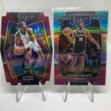 2021 22 Select Day'Ron Sharpe Premier Die Cut Prizm 175 + Teal Green 75 + Blue (1)