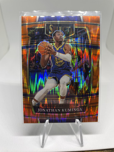 2021 22 Panini Prizm Johnathan Kuminga RWB + Select Orange + Rookie SP Set (x16) (1).1