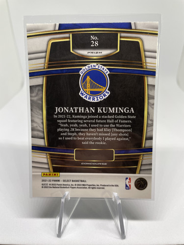 2021 22 Panini Prizm Johnathan Kuminga RWB + Select Orange + Rookie SP Set (x16) (2).1