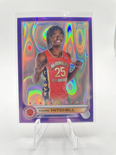2022 23 Bowman U Best Mark Mitchell Green 99 + Chrome Auto + Purple Lava 299 (6).1