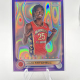 2022 23 Bowman U Best Mark Mitchell Green 99 + Chrome Auto + Purple Lava 299 (6)