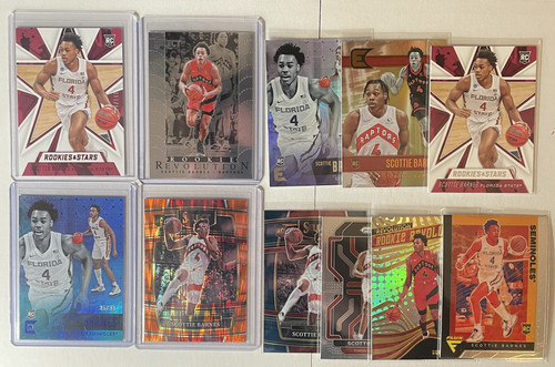 2021 22 Panini Chronicles Scottie Barnes Blue Rookie 99 + Select Prizm Inserts (1).1