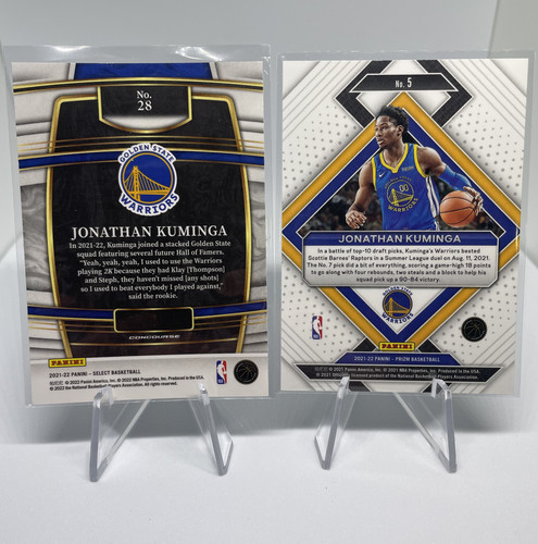 2021 22 Panini Prizm Johnathan Kuminga RWB + Select Orange + Rookie SP Set (x16) (3).1