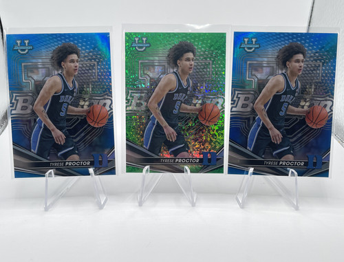 2022 23 Bowman U Best Tyrese Proctor Blue Refractor 150 Green 99 Neon 50 (2).1