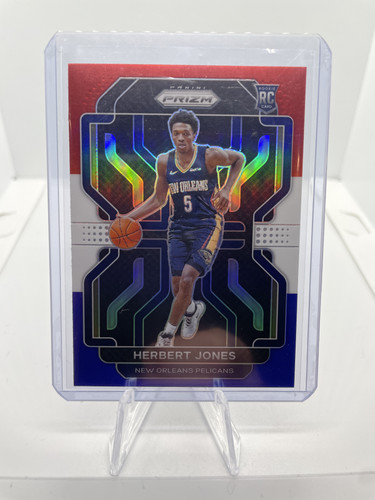 2021 22 Panini Prizm Herbert Jones Orange 49 + RWB + Red 149 Rookie Set (x8) (6).1