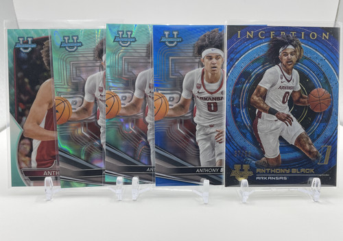 2022 23 Bowman University Anthony Black RC Blue Refractor 150 Aqua 199 (x5) (1).1