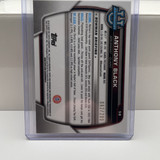 2022 23 Bowman University Anthony Black RC Blue Refractor 150 Aqua 199 (x5) (7)