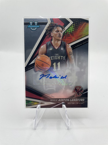 2022 23 Bowman U Best Makai Ashton Langford Auto + Diamond 299 + Refractor Set (3).1
