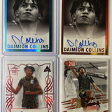 2021 22 Leaf Trinity + Memories Daimion Collins Rookie Auto Set 50 99 (x4) (1)