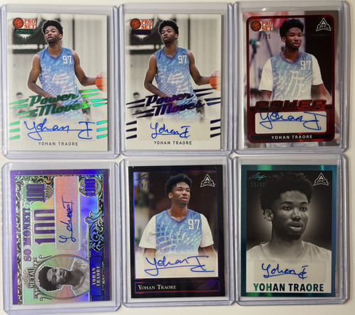 2021 22 Leaf Pro Set Yohan Traore Rookie Auto 20 50 + Memories 20 25 + Money (1).1