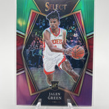 2021 22 Panini Select Jalen Green Premier Green White Purple Prizm Rookie + Base (1)