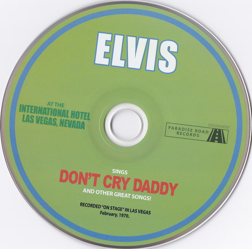 Elvis Sings Don't Cry Daddy And Other Great Songs disc