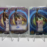 2022 23 Bowman University Inception Ernest Udeh Blue Auto 99 + Auto + Green 99 (4)