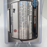 2022 23 Bowman University Chrome Timmy Allen Orange Shimmer Refractor 25 (2)