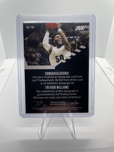 2022 23 Leaf Ink Trevion Williams Blue Border Rookie Auto (2).1