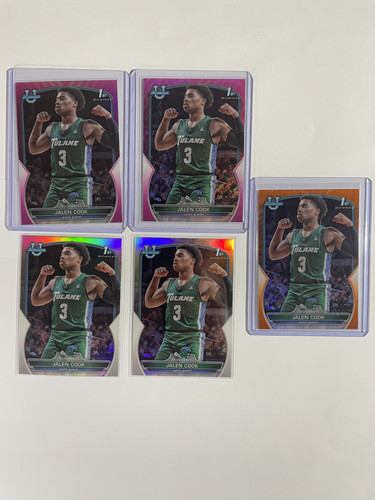 2022 23 Bowman University Chrome Jalen Cook Orange 25 + Fuchsia 125 + Pink SP (1).1